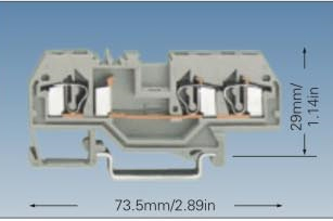 WD1-4B 笼式弹簧接线端子系列
